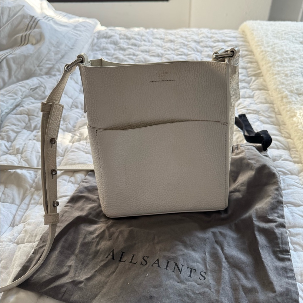 Allsaints Adelina Small Pebbled Leather Tote